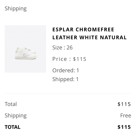 Children’s ESPLAR CHROMEFREE LEATHER WHITE NATURAL
Size 26 US size 9.5 - Picture 5 of 5